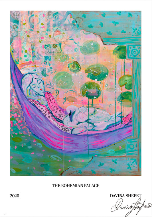 Signed Open Edition Print - Girl and Swan