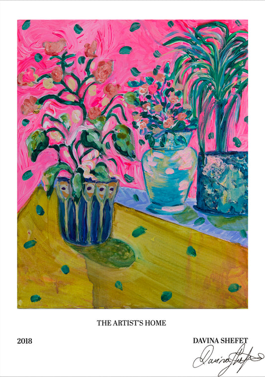 Signed Open Edition Print - The Artist’s Home, Yellow Table